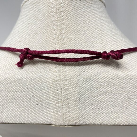 Hawaiian Kukai Nut Necklace Handpainted Black Floral Adjustable - Picture 6 of 9